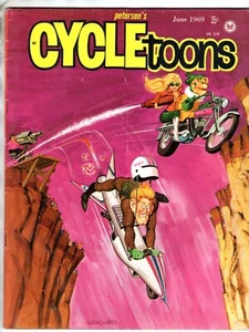 Revista Peterson Cycletoons junio 1969 ciclo toons humor motociclista - Imagen 1 de 2