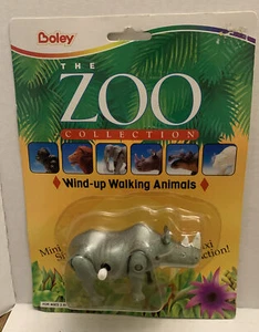 Boley The Zoo Collection Wind Up Walking Animals Rhino - Picture 1 of 3