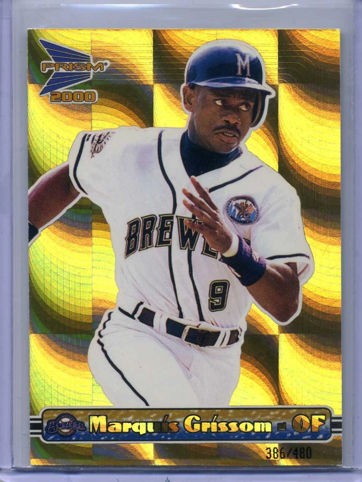 MARQUIS GRISSOM 2000 Prism HOLOGRAPHIC GOLD #386/480 - BREWERS - Image 1 of 1
