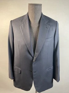 BRIONI NOMENTANO Blazer Navy Blue Wool Jacket Men's Size 44 - Picture 1 of 7