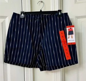 Nautica Ladies' Twill Short, Navy - Picture 1 of 3