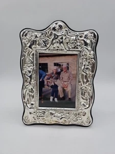 Verzierter Vintage Silber Bilderrahmen 1987 Cherubs - Bild 1 von 4