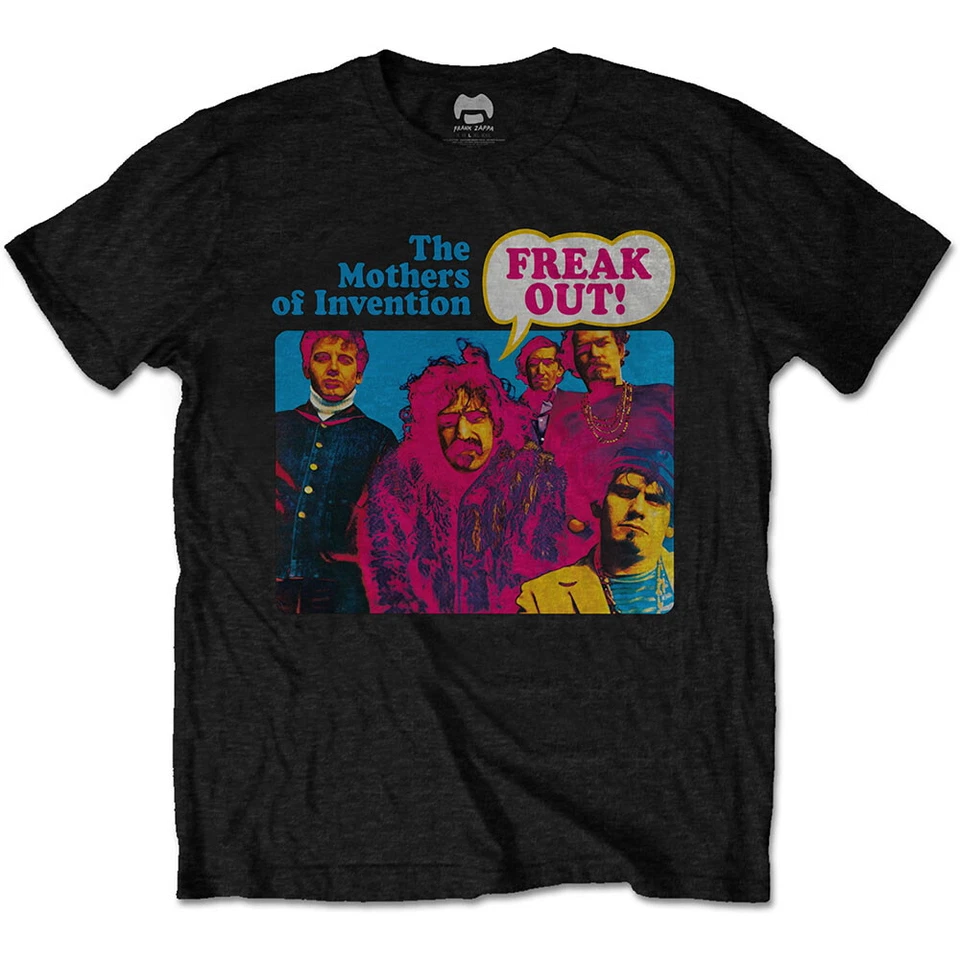 Frank Zappa Freak Out Black T-Shirt OFFICIAL - Bild 1 von 1