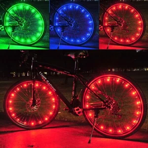 USB Rechargeable Bright LED Bicycle Bike Wheel Light Strip Decoration Waterproof - Picture 1 of 8