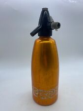 Vintage Retro Metal Soda Siphon Seltzer bottle made in Belgium Europe Syphon