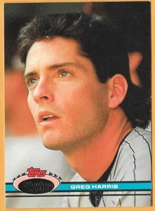 Greg Harris San Diego Padres #205 - Topps Stadium Club casi nuevo-como nuevo 1991 - Imagen 1 de 2