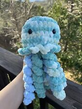 Soft Yarn Handmade Crochet Amigurumi Blue Jellyfish Plush/Plushie Stuffed Animal