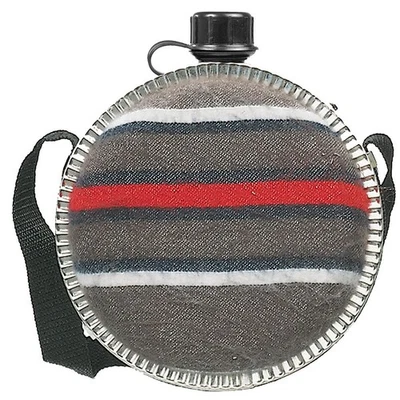 Da Cowboy Borraccia Campo Con Rivestimento IN Feltro 0,75 L O.1,9 Acqua - Immagine 1 di 2