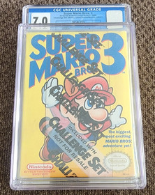 Super Mario Bros. 3 NES New Sealed Graded 7.0 A by CGC
