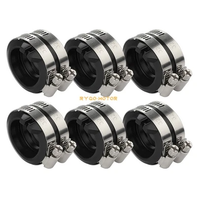 6 件进气歧管靴汽化器支架适用于本田 Valkyrie 1500 GL1500C 97-03 — 第 1/4 张图片