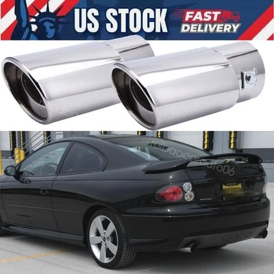 2XExhaust Pipe Tips For 2006 Pontiac GTO StainlessSteel Tail Muffler 1.5-2.1" - Image 1 of 4
