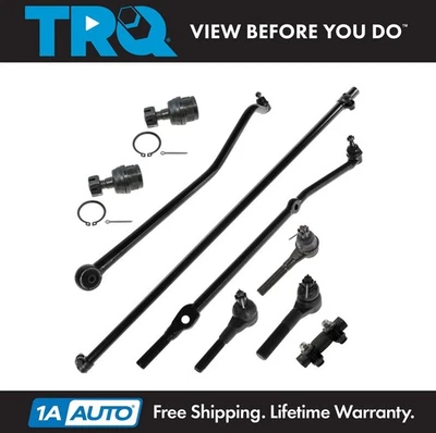 TRQ Front Steering & Suspension Kit Fits 91-01 Jeep Cherokee 91-92 Comanche - Image 1 of 4