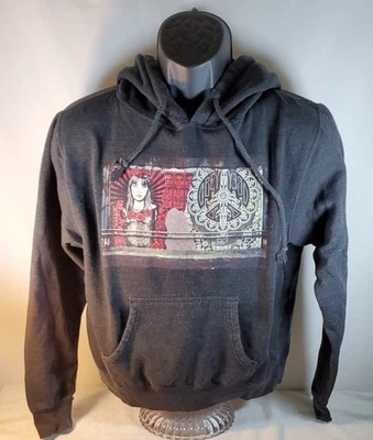 Obey Graphic Hoodie Sweatshirt Womans Large Latina Graphic Gray - Image 1 of 4