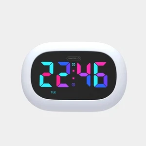 Child Friendly RGB Alarm Clock with Gentle Night Light and Multi Alarms - Zdjęcie 1 z 6