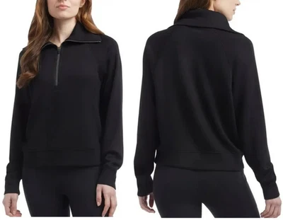 Top Pullover Mujer Danskin Luxe Media Cremallera Pequeño Negro Sal, TOTALMENTE NUEVO, ¡NUEVO CON ETIQUETAS!! Foto 1 de 4