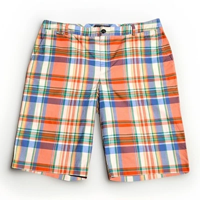 Bermudas de golf para mujer Lauren Active Ralph Lauren a cuadros frente plano talla 10 Foto 1 de 3