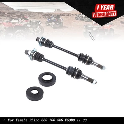 Eje de transmisión trasero izquierdo derecho CV eje de transmisión para Yamaha Rhino 660 700 5UG-F53B0-11-00 Foto 1 de 4