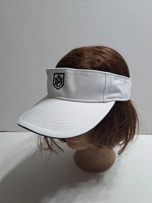Visera MC con logotipo bordado blanco y azul marino Foto 1 de 4