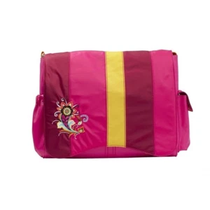 Kalencom Jazz Berry Blocks Pink Striped Baby Diaper Bag with Accessories NEW - Picture 1 of 1