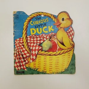 The Curious Little Duck Vintage Artcraft Kids Book 1965 619 - Picture 1 of 6