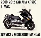2008-2012 Yamaha XP500 Tmax T-Max Scooter Workshop Service Repair Manual CD PDF