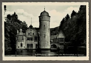 Echtfoto-AK ASCHAFFENBURG – MÄRCHENSCHLOSS MESPELBRUNN, gelaufen 1943 - Picture 1 of 2