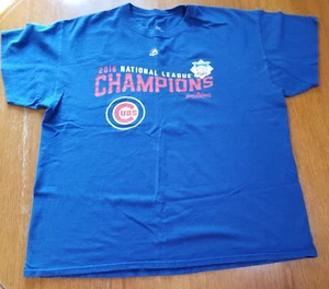 Camiseta para hombre Majestic 2016 Chicago Cubs Liga Nacional Campeones talla grande - Imagen 1 de 5