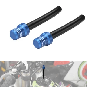 Tapa del tanque de combustible de gas válvula de ventilación tubo de manguera respirador CNC ATV bicicleta de tierra azul universal - Imagen 1 de 11