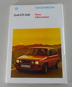 Press kit VW Golf 2 / II GTI G60 from 02/1990