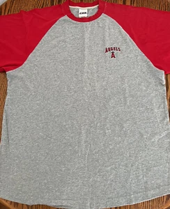 MLB California Angels CSA Short Sleeve T-Shirt Size 2XL Red Cotton Crew Neck - Picture 1 of 9