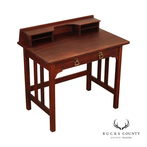 Stickley Brothers Quaint Furniture Antique Mission Mahogany Postcard Desk Cover