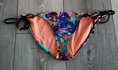 NUEVO Converse One Star Multi Swim Tanga Bikini Corbata Lateral Parte Inferior Talla L Grande Foto 1 de 3