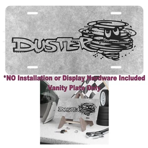 DigiRods Duster Muscle Car Vintage Model Logo Vanity Aluminum Car License Plate - Picture 1 of 2