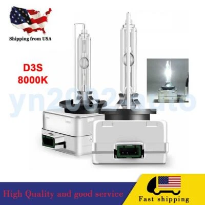 2pcs Xenon HID Replace Headlight D3S Bulb 8000K For Audi A1 A3 A4 A5 A6 A7 Q3 Q5 - Image 1 of 4