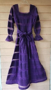 Vestido Vintage Años 70 Mexicano Boda Fiesta Gonzalo Bauer Girasol - Imagen 1 de 24