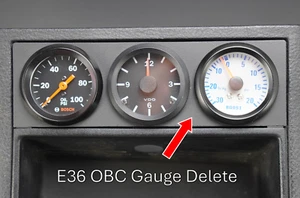 BMW E36 OBC Clock Delete Panel Gauge Mount Plate 325i 328is M3 - Picture 1 of 9