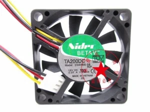 Nidec DC12V 0.07A TA200DC D34666-58 3-wire cooling fan - Picture 1 of 3