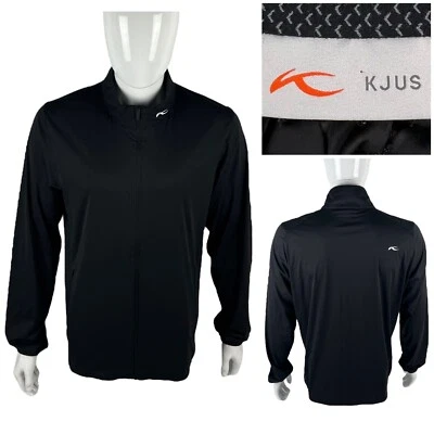 Kjus Mens 54 - XL Jacket Black Full Zip Windbreaker Lightweight Vented EUC - Image 1 of 4