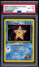 PSA 6 Misty's Staryu 2000 Pokemon Card 92/132 1st Edition Gym Challenge