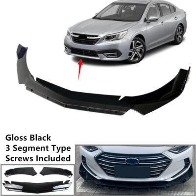 Universal Fit For Subaru Legacy 2020-2023 Front Bumper Spoiler Splitter 2 Layer Foto 1 de 4