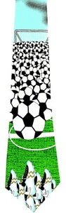 Soccer Shoes Men's Neck Tie Sports Game Ball Player Football Funny Blue Necktie - Picture 1 of 2