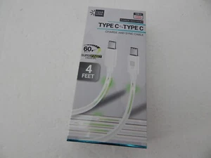 Case Logic Universal USB-C to USB-C Charge & Sync Cable 4 Feet White New - Picture 1 of 6