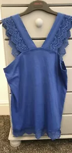 Papaya Ladies Royal Blue Strappy Top Size 12 New - Picture 1 of 5