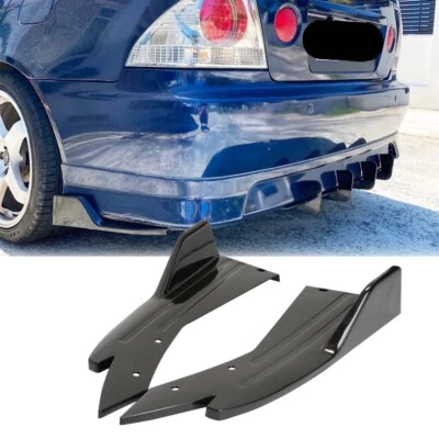 For Lexus IS300 ES300 RC300 Rear Side Splitter Corner Apron Spat Diffuser Black - Image 1 of 4