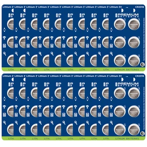 Premium Batteries Panasonic CR2016 3V Child-Safe Lithium Coin Cell (120 Count) - Picture 1 of 7