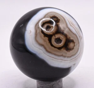 45 mm Multicolor Achat Kugel poliert Chalzedon Edelstein Kristall Mineral Indien - Bild 1 von 6