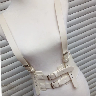 Ladies Wide PU Leather Vest Belt Adjustable Corset Waist Waistband Punk Retro - Image 1 of 4