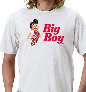 Camiseta Big Boy. Gris, caqui, blanco, amarillo. S-3-XL Envío Gratis a EE. UU. 100% Algodón - Imagen 1 de 5
