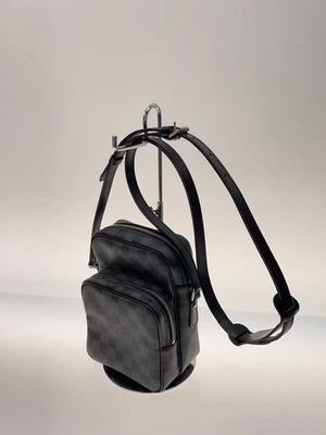 LOUIS VUITTON REM Damier grafite preto PVC preto do Japão - Imagem 1 de 4