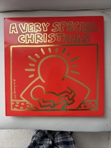 A Very Special Christmas Cover Art Keith Haring Madonna U2 Springsteen Vinyl VG+ - Picture 1 of 6